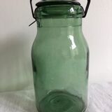 Old jar with stirrups - 3/4 liter
