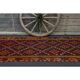 Vintage Turkish Oushak Handmade Wool Cotton Red Runner Rug 115x470