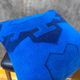 Blue Tribal Totem Rug Pillow, 16x16 Anatolian Wool Cushion