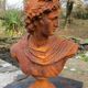 Cast iron bust of a 19th century roman woman