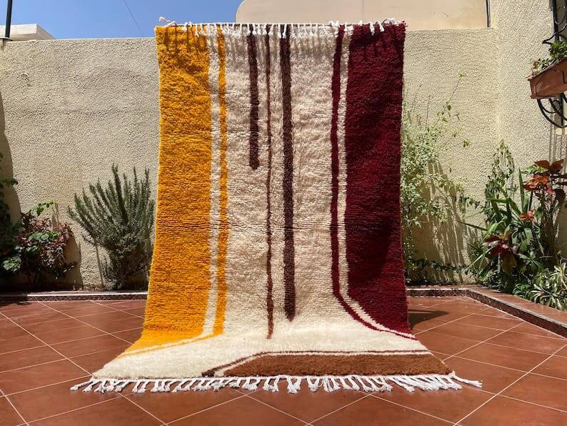 Handmade Beni Ouraine Berber rug, size 150 x 250 cm