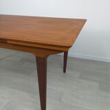 Scandinavian dining table design 60s vintage teak
