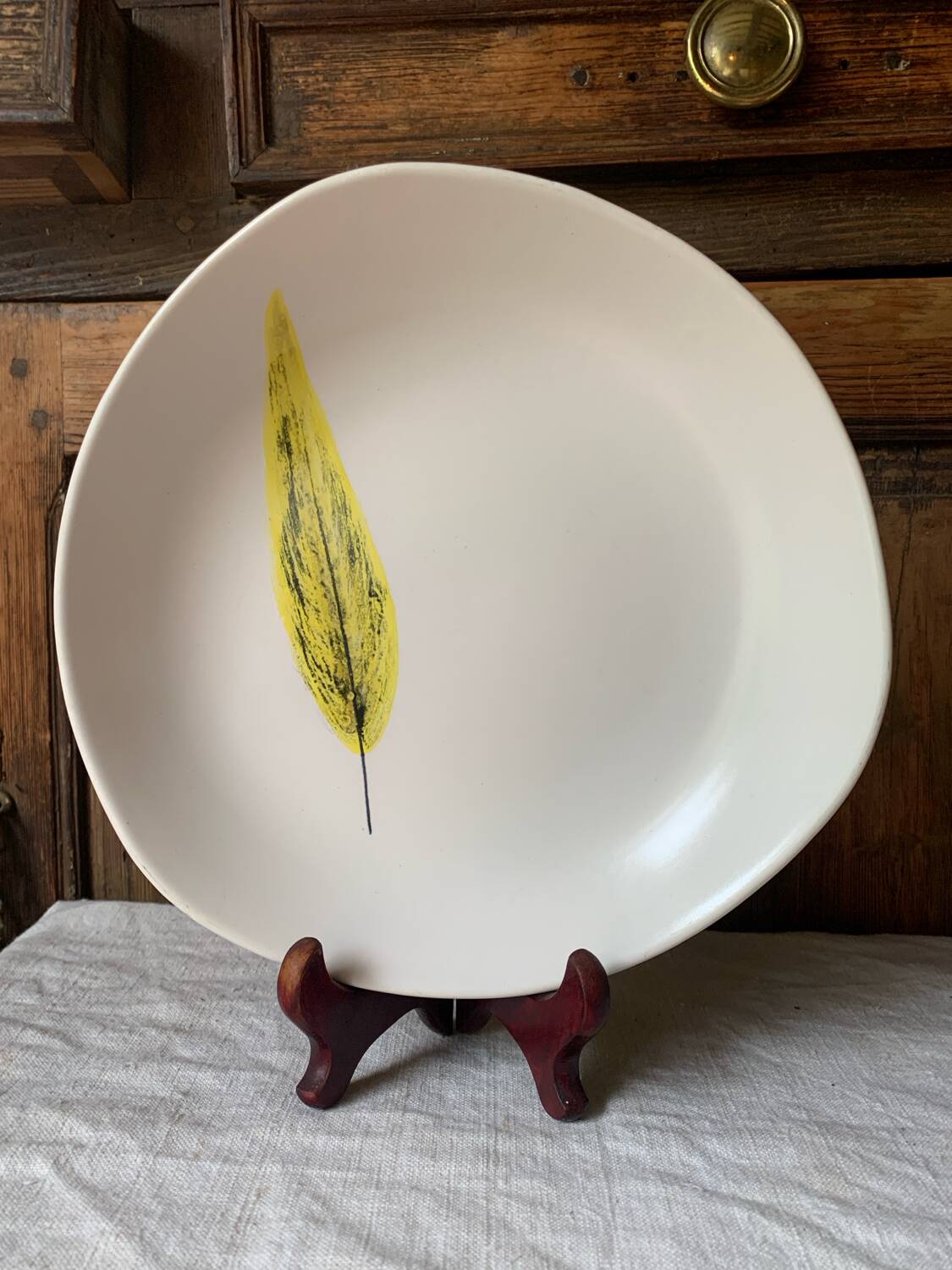 Niderviller 1960 Plume free-form semi-hollow dish