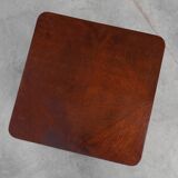 Art Deco square side table in oak veneer, France ca. 1925