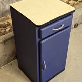 Small Mado kitchen unit from 1960 repainted in Sèvres blue