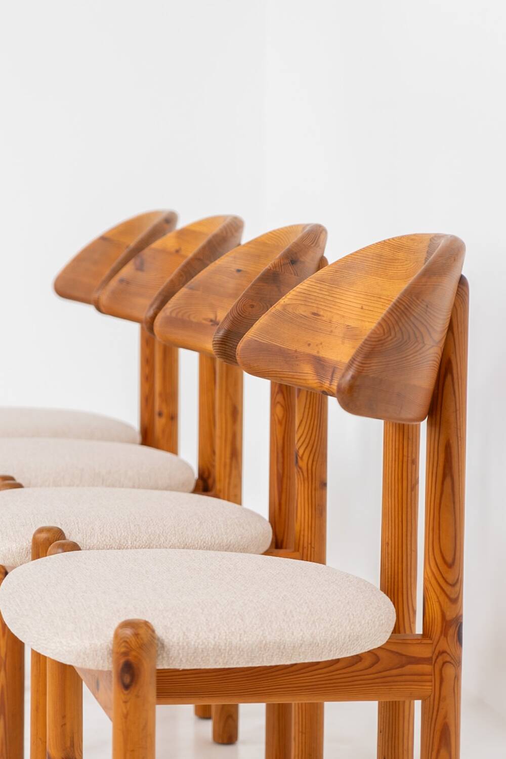 Dining set in pine with 4 chairs by Vamdrup