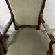 Pair of Louis XV style armchairs in solid walnut, 20th century.
