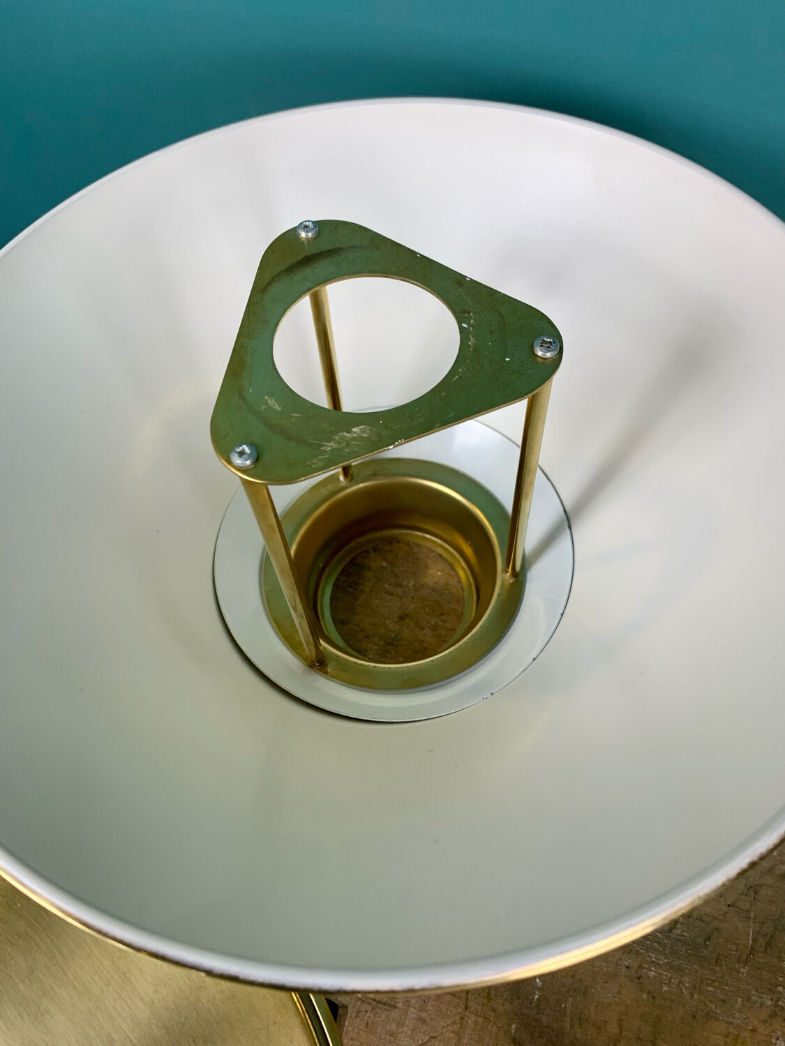 Brass lamp høvik lys jonas hidle denmark 1970 vintage scandinavian design