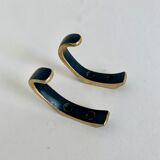 Brass wall hooks from Herta Baller, set of 5