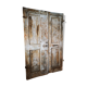 Double entrance gates, solid oak, 19th century