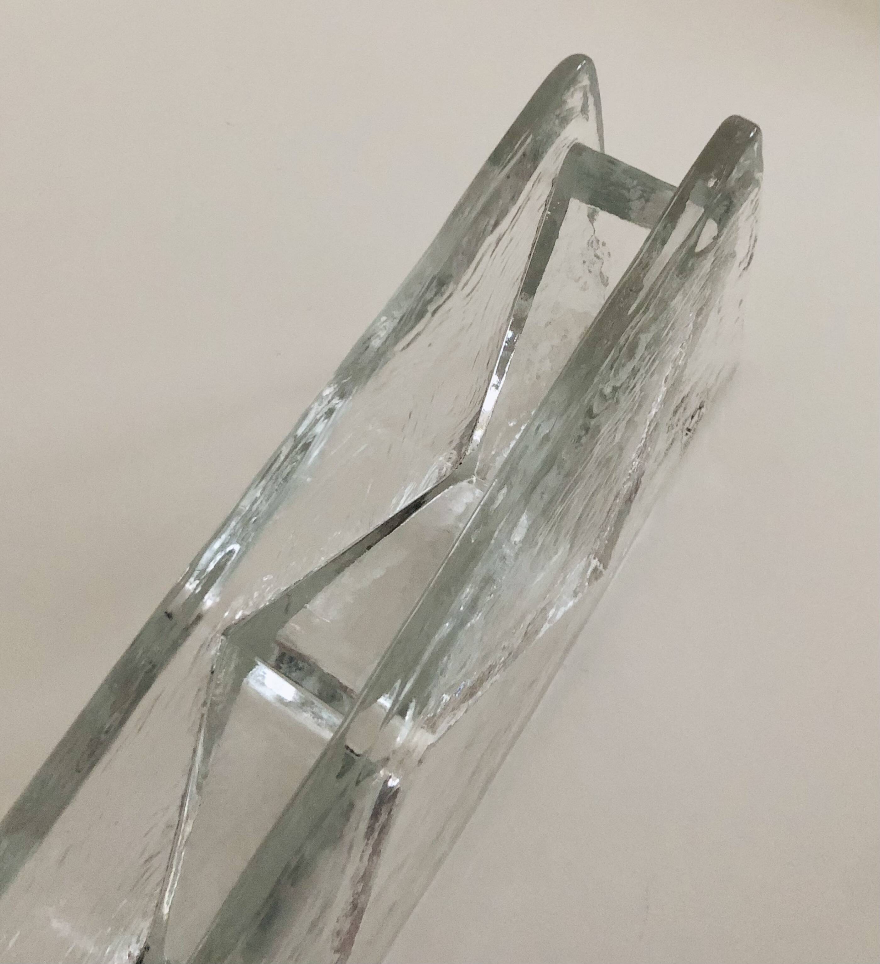 Murano glass pocket emptier by Leucos, Italy 1970s