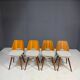 Set of four Tatra dining chairs, Czechoslovakia, 1960s