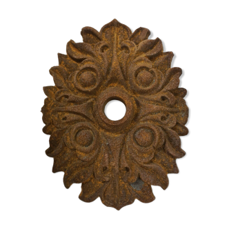 Cast iron rosette anchor