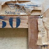 Painting "Mountain landscape" signed Sampic, artist of the Yonne 1952