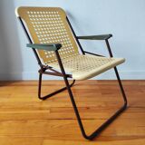 Chaise Italienne pliante vintage 1970