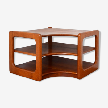 Side table, scandinavian solid teak 1960s