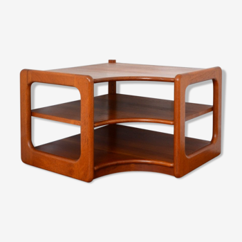 Table d’appoint scandinave teck massif 1960