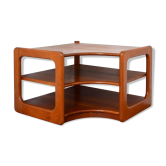 Side table, scandinavian solid teak 1960s