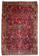 Handmade antique Persian Sarouk rug 3.6' x 5.3' (109cm x 161cm) 1920s