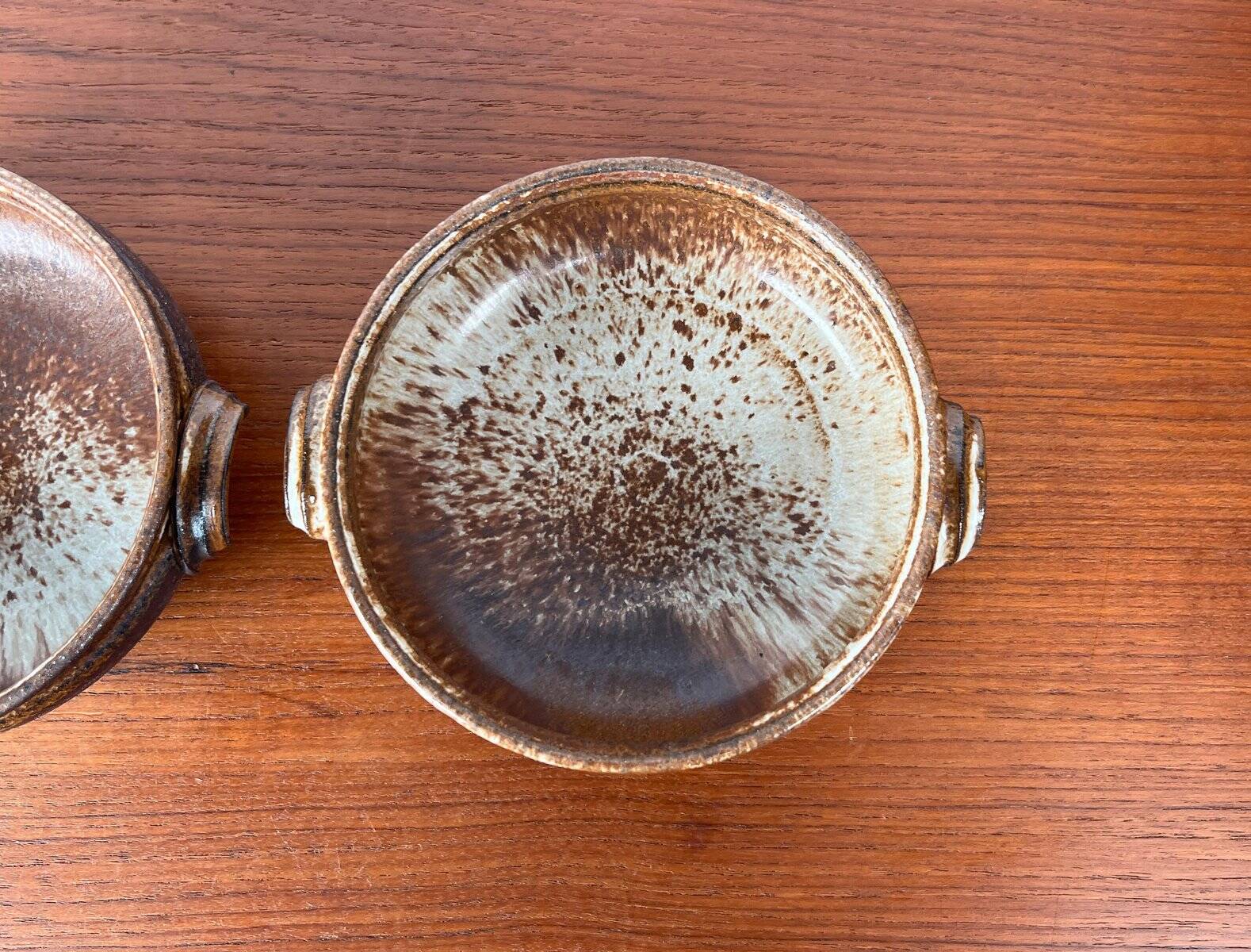 Vintage ceramic bowls from the Danish studio Aase & Leif Vange Keramik, set of 3.