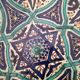 Very large Moroccan dish in enamelled earthenware. Late 19th century, early 20th century.