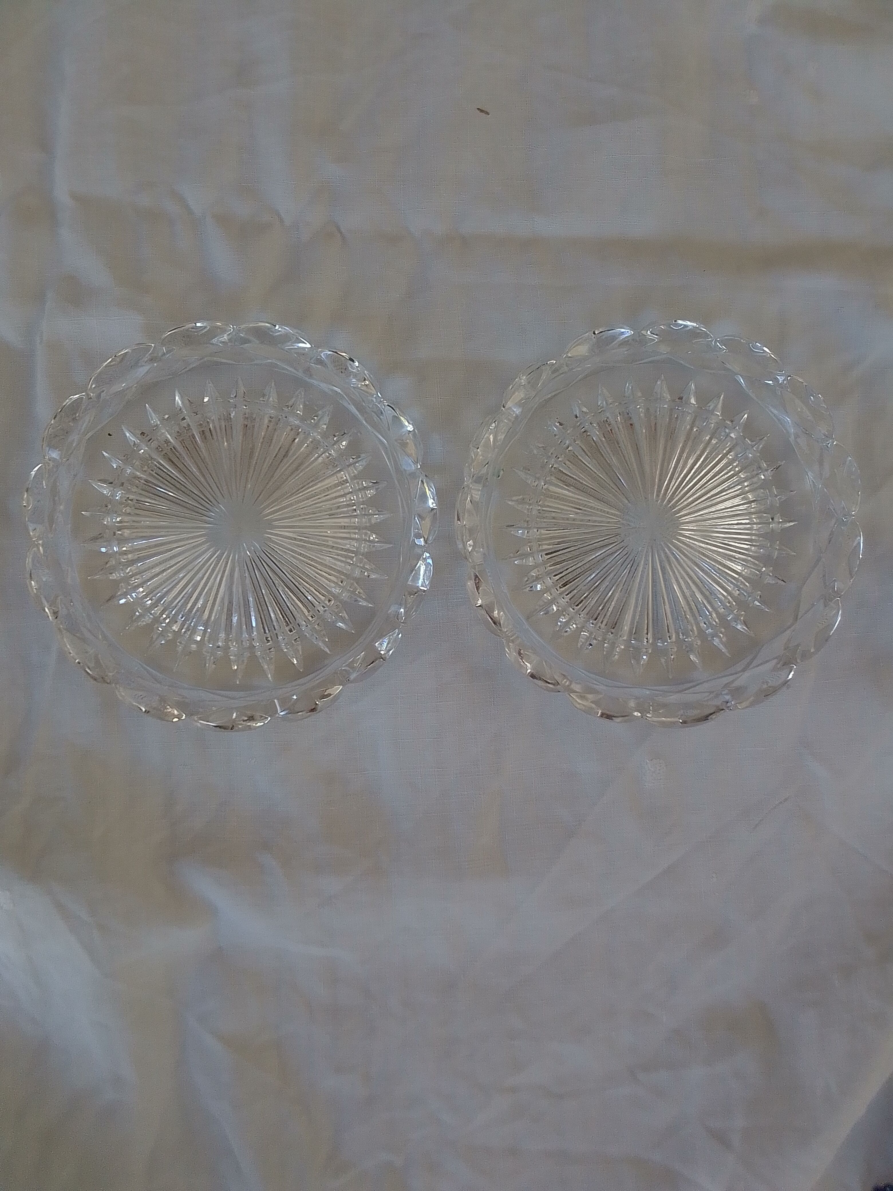 2 coasters crystal baccarat