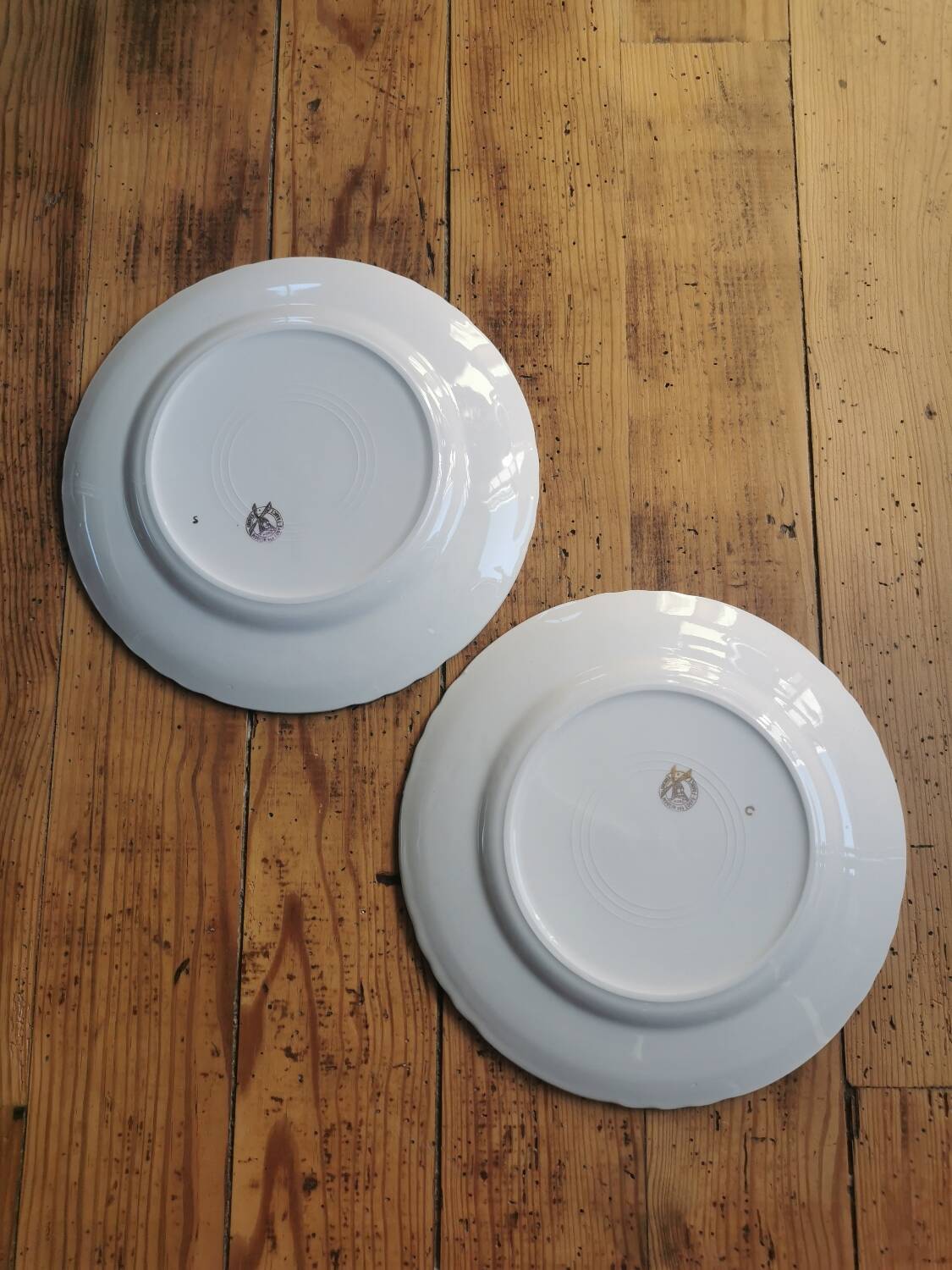 Mismatched vintage dinner plates
