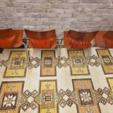 Set of 4 stackable chairs Flototto design Adam Stegner 60s vintage