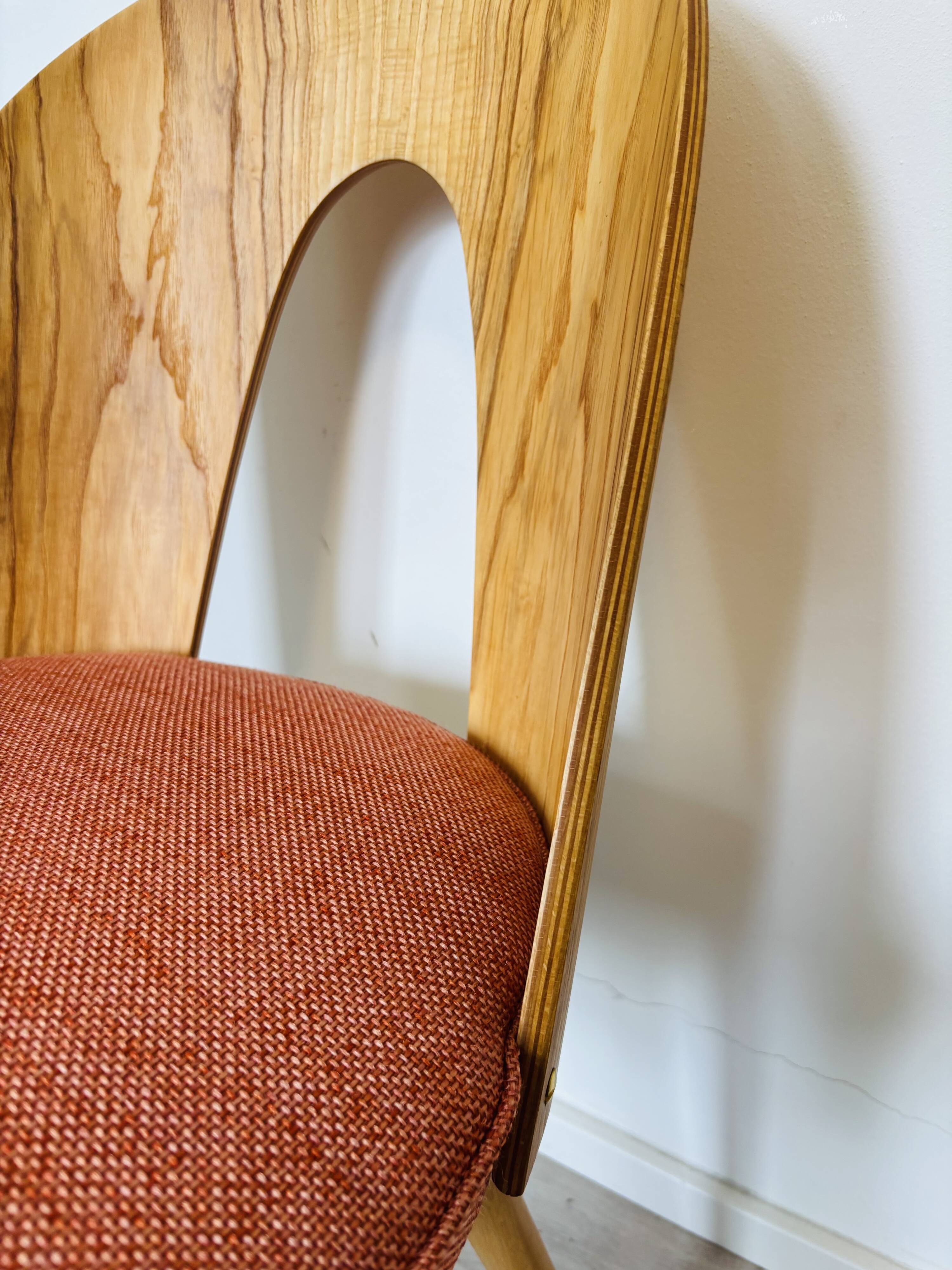 Fully Restored Vintage Dining Chair by Antonin Suman for Ton