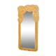 Grand miroir « feuilles » en rotin