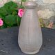 Hyacinth vase in frosted glass art deco foliage pattern