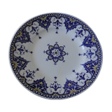 Plate plate sarreguemines model cluny late 19th