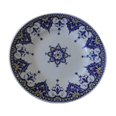 Assiette plate  sarreguemines modele cluny  fin 19ème