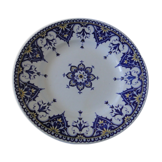 Assiette plate  sarreguemines modele cluny  fin 19ème