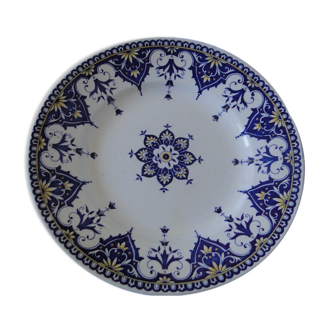 Plate plate sarreguemines model cluny late 19th