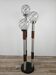 Murano Glass Swirl Floor Lamp with Three Light Points Mid Century 70s
