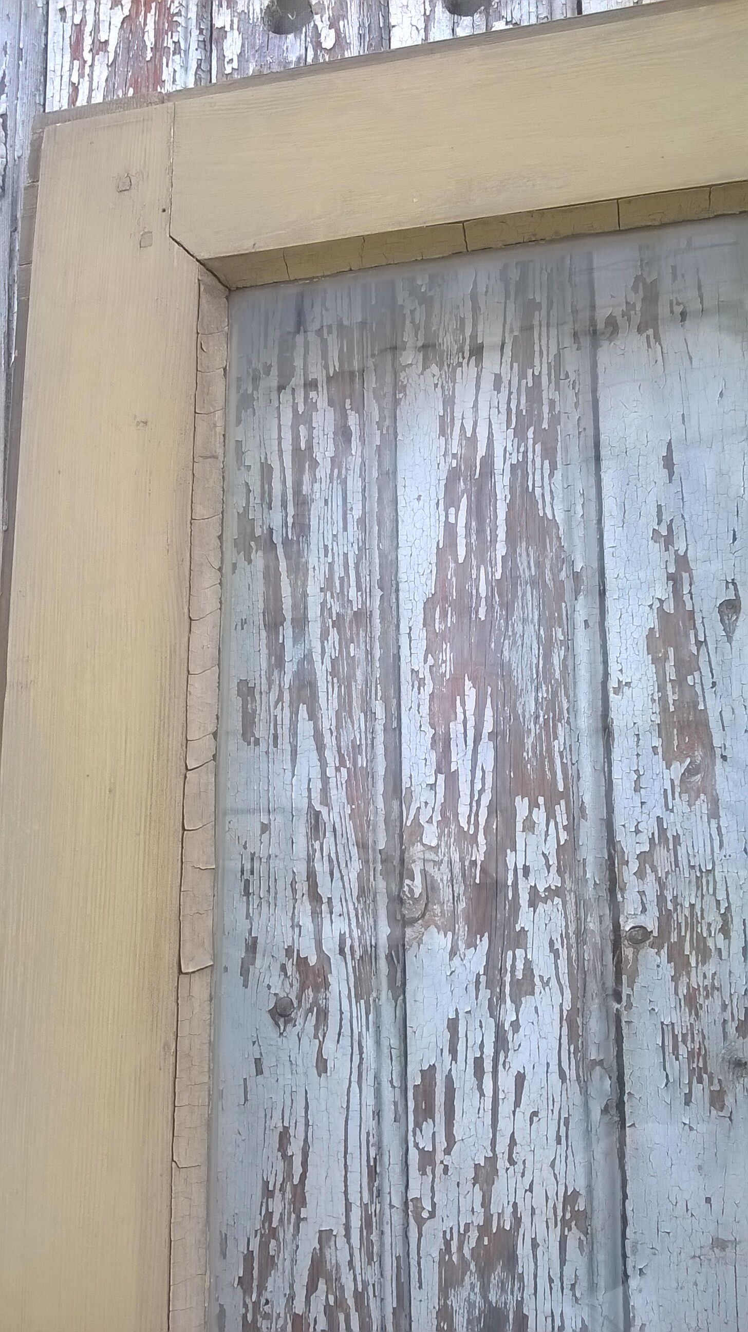 Old glazed interior door