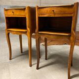 pair of bedside tables, 19th century flying table