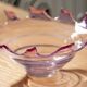 Vintage Rose Murano Mid-Century Decorative Bowl Plate, Italy, 1960s
