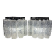 Pair of Venini Tronchi wall lights by Toni Zucherri, Italy 1970