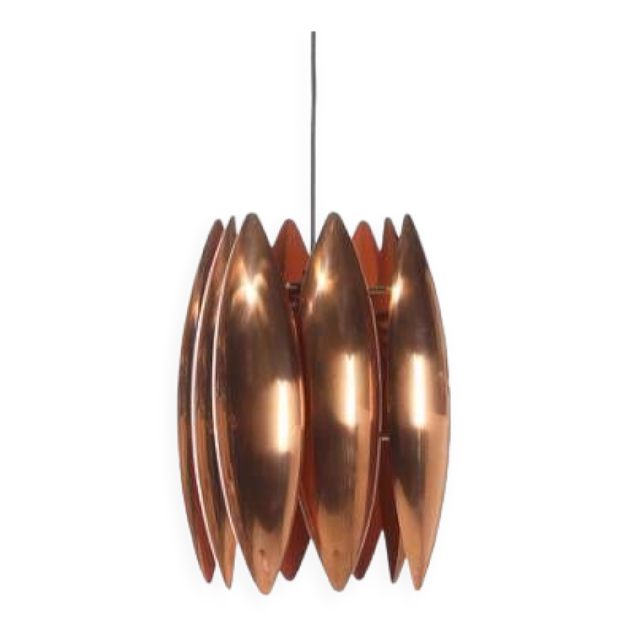 Copper Ceiling Lamp by Jo Hammerborg Danish Design
