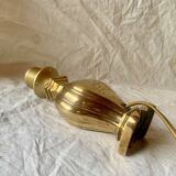 Old golden brass lamp base