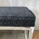 Stainless steel bench 70's