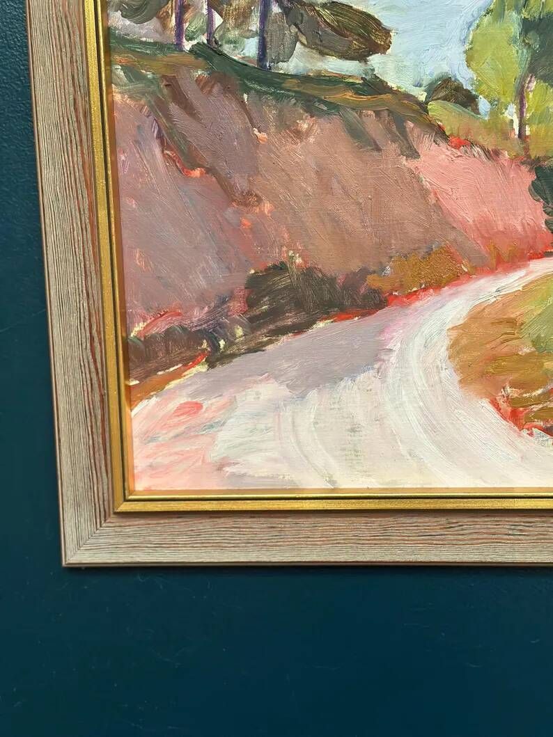 Original Danish Oil on Canvas – “Varm dag, Frankrike”  by Bente Bjerregaard