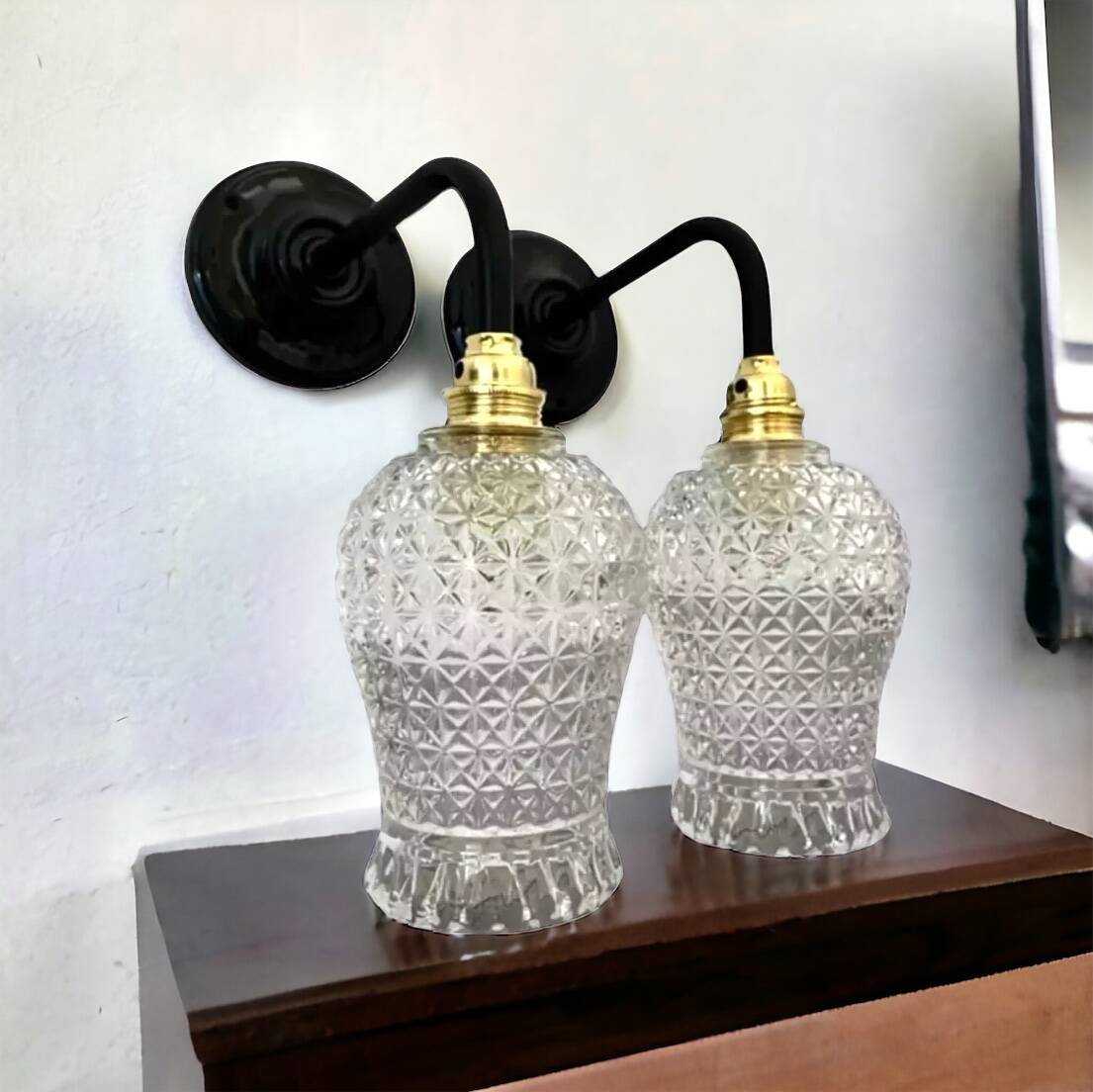 Pair of vintage wall lights