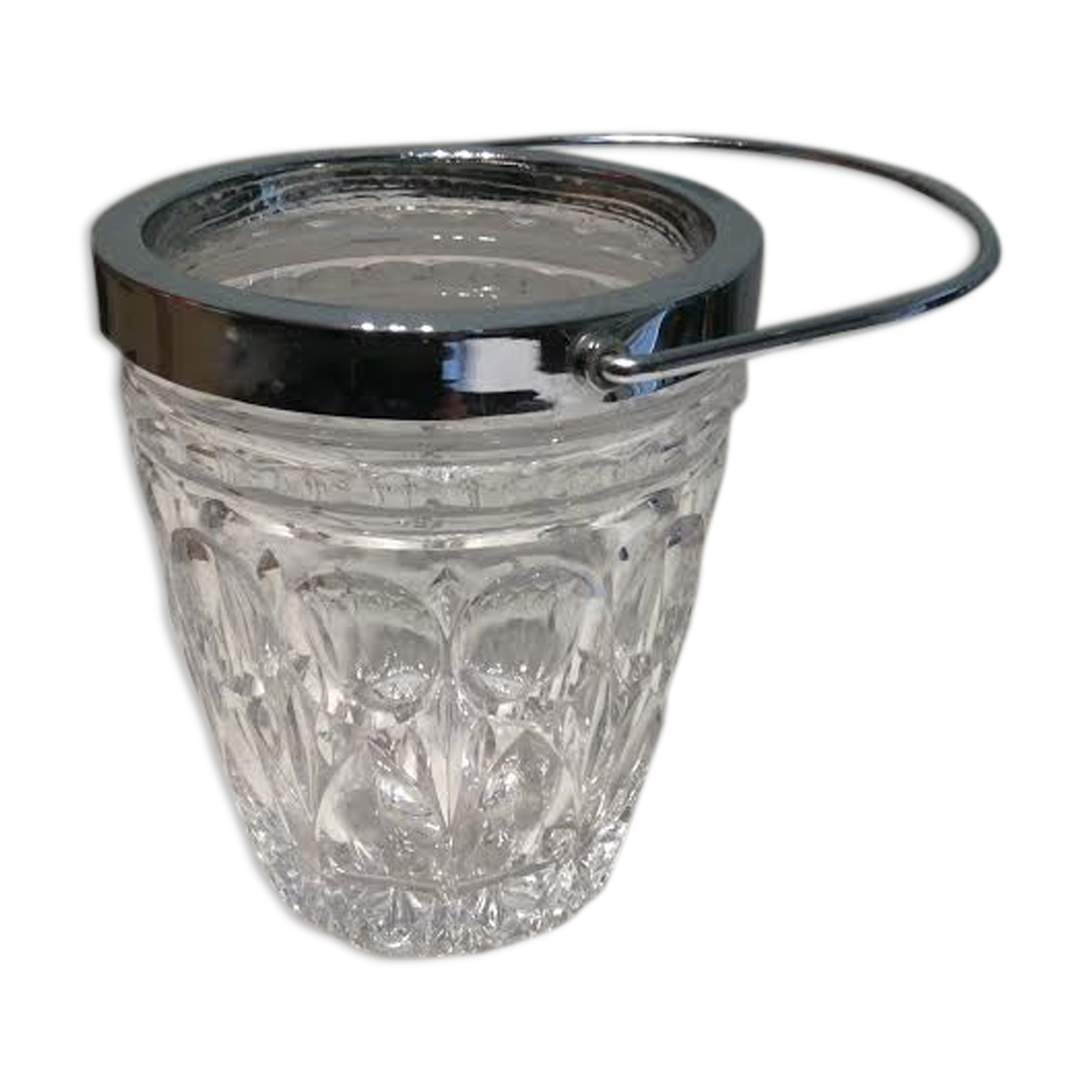 Glass ice bucket