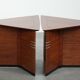 Ensemble de luxe de 2 tables d'appoint/à café en forme de triangle au design Art Déco.