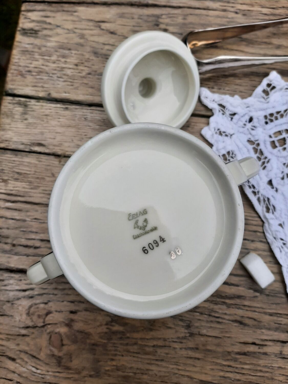 Epiag art deco sugar box