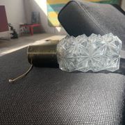 Wall lamp in glass and brass 60s