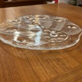 Cheese Board, Peakcock, crystal, Lars Hellsten, Orrefors, Sweden, 1970